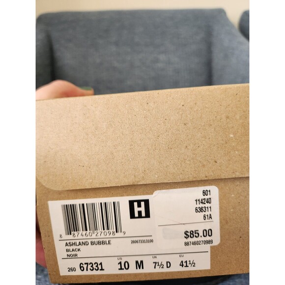 Clarks Women's "Ashland Bubble" Slip-on Loafers in Black Leather Size 10 - Picture 9 of 9